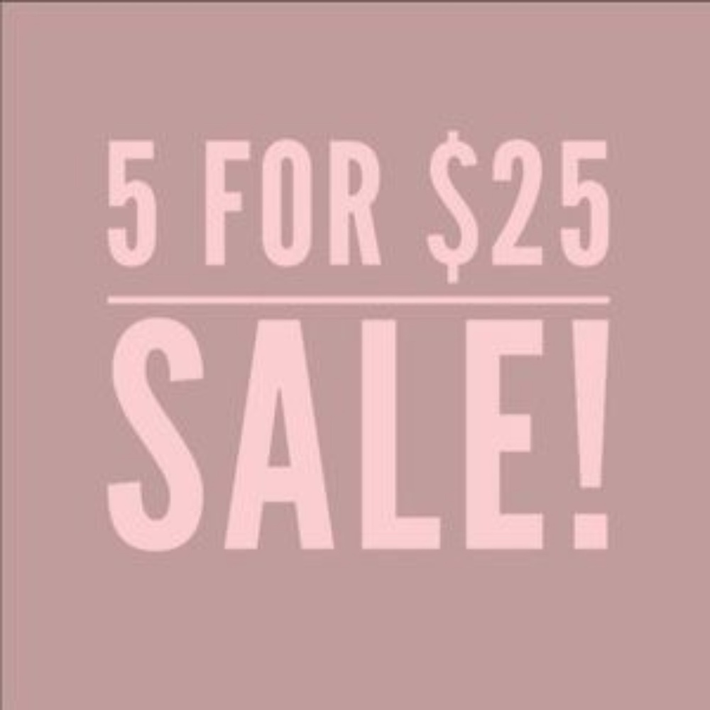 5 for 25 markdowns